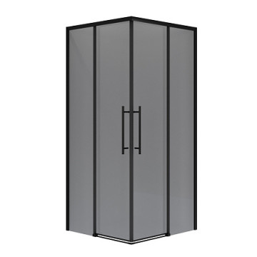 Душевой уголок Niagara Nova NG-2829-34BLACK 90х90х195 профиль черный матовый/стекло тонированное