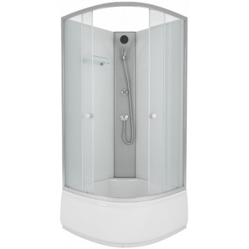 Душевая кабина Niagara Eco E90/40/MT/BK 90х90 белый/матовое