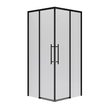 Душевой уголок Niagara Nova NG-6828-34BLACK 80х80х195 профиль черный матовый/стекло прозрачное