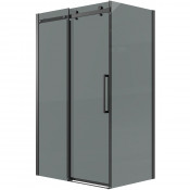 Душевой уголок Grossman Classic 120.K33.04.1070.21.10 100x70 черный матовый/тонированное