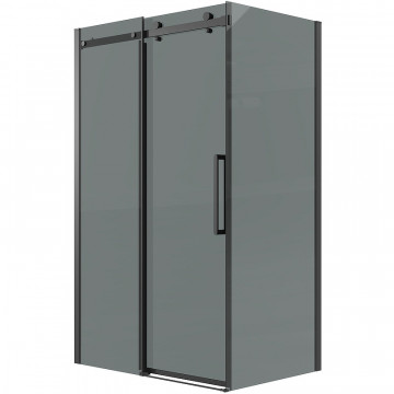 Душевой уголок Grossman Classic 120.K33.04.1080.21.10 100x80 черный матовый/тонированное