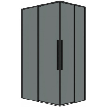 Душевой уголок Grossman Galaxy 300.K33.01.1110.21.10 110x100 черный матовый/тонированное