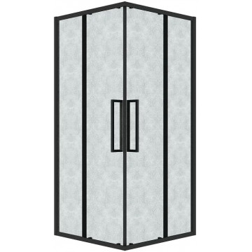 Душевой уголок Grossman Cosmo 300.K33.02.9090.21.02 90x90 черный матовый/шиншилла