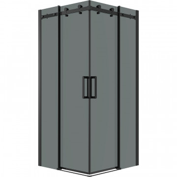 Душевой уголок Grossman Classic 300.K33.04.8080.21.10 80x80 черный матовый/тонированное