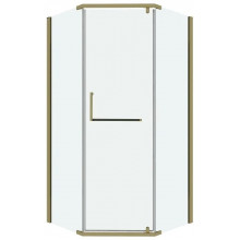 Душевой уголок Grossman Pragma 302.K33.03.1010.32.00 100x100 золото/прозрачное