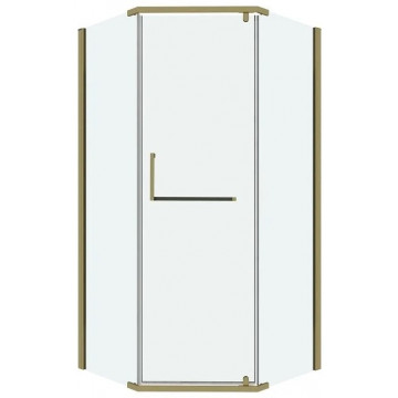 Душевой уголок Grossman Pragma 302.K33.03.1010.32.00 100x100 золото/прозрачное