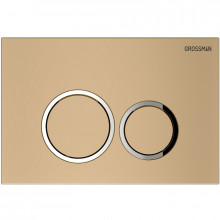 Клавиша смыва Grossman Galaxy 700.K31.01.310.310 золото матовое