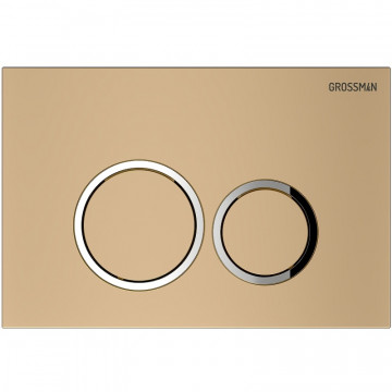 Клавиша смыва Grossman Galaxy 700.K31.01.310.310 золото матовое