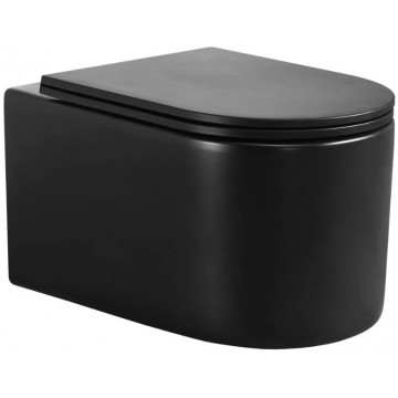 Унитаз Cerutti SPA Tanaro Aria MB CT9238 черный матовый с сиденьем микролифт
