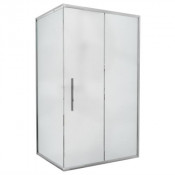 Душевой уголок AvaCan FС 120-140 + SС 80 MT 120-140x80 профиль хром/стекло матовое