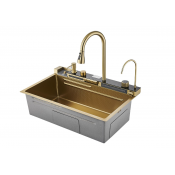 Многофункциональная кухонная мойка Savol S-SC001C матовое золото