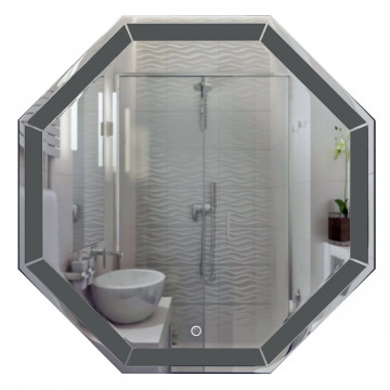Зеркало Azario Renato CS00063643 80х80 с подсветкой и диммером