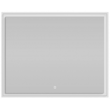 Зеркало Vod-ok Лайт 100x80 с подсветкой белый глянец