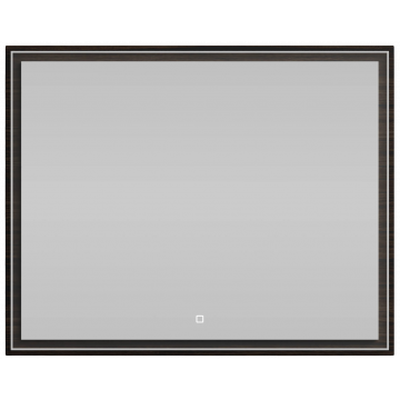 Зеркало Vod-ok Лайт 100x80 с подсветкой палисандр