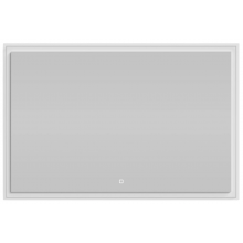 Зеркало Vod-ok Лайт 120x80 с подсветкой белый глянец