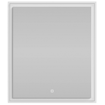 Зеркало Vod-ok Лайт 70x80 с подсветкой белый глянец