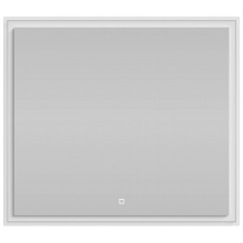 Зеркало Vod-ok Лайт 90x80 с подсветкой белый глянец