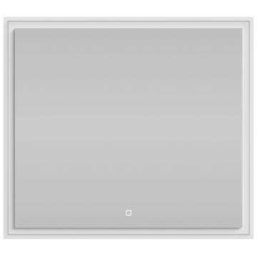 Зеркало Vod-ok Лайт 90x80 с подсветкой белый глянец