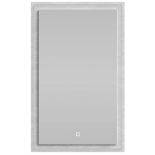 Зеркало Vod-ok Лайт 50x80 с подсветкой белый камень