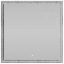 Зеркало Vod-ok Лайт 80x80 с подсветкой горный камень