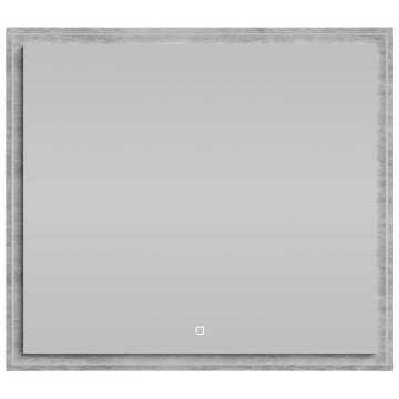 Зеркало Vod-ok Лайт 90x80 с подсветкой горный камень