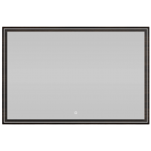Зеркало Vod-ok Лайт 120x80 с подсветкой палисандр