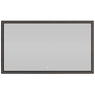 Зеркало Vod-ok Лайт 140x80 с подсветкой палисандр