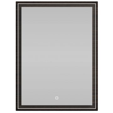Зеркало Vod-ok Лайт 60x80 с подсветкой палисандр