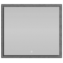 Зеркало Vod-ok Лайт 90x80 с подсветкой серый камень