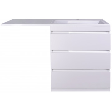 Тумба с раковиной Style Line Даллас СС-00002305/СС-00002300 150 Люкс белый