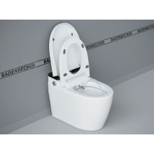 Электронный приставной унитаз-биде Badenbecher, SMART X1, с интеллектуальным модулем и пультом дистанционного управления, крышка микролифт, белый