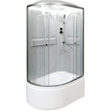Душевая кабина AvaCan L620RLED 120х80 с подсветкой хром/прозрачное