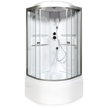 Душевая кабина AvaCan L610EL 100х100 с электрикой хром/прозрачное