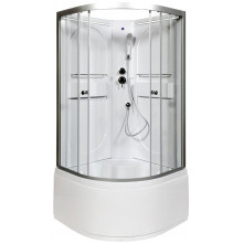 Душевая кабина AvaCan L610NLED 100х100 с подсветкой хром/прозрачное