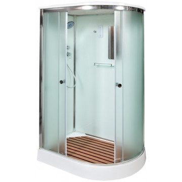Душевая кабина AvaCan D012SLEL с электрикой 120х90 L хром/рифленое