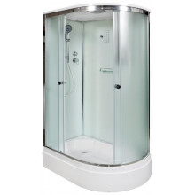 Душевая кабина DTO D272SLEL с электрикой 120х80 L хром/рифленое