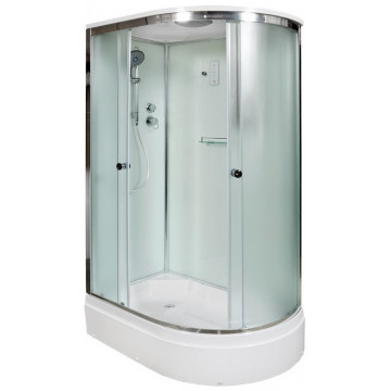 Душевая кабина AvaCan D312SLEL с электрикой 120х90 L хром/рифленое