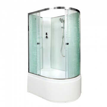 Душевая кабина AvaCan EM4511LN 110x80 стекло с узором/хром