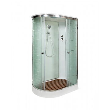 Душевая кабина AvaCan EM1511R 110x80 стекло с узором/хром