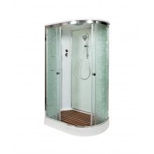 Душевая кабина AvaCan EM1511L 110x80 стекло с узором/хром