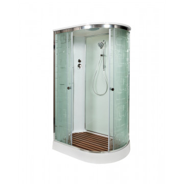 Душевая кабина AvaCan EM1511L 110x80 стекло с узором/хром