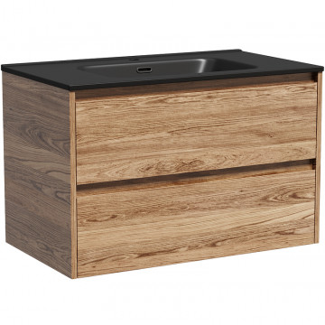 Тумба с раковиной Sancos Libra LB80ECH/CN7005MB 80 дуб чарльстон