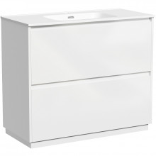 Тумба с раковиной Sancos Libra Floor LB100FW/CN7003 100 белый глянец