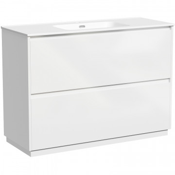 Тумба с раковиной Sancos Libra Floor LB120F-1W/CN7006 120 белый глянец