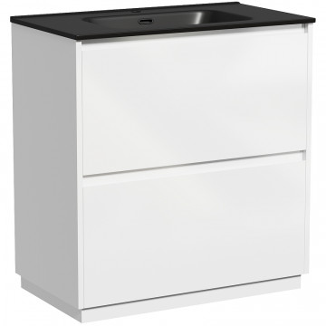 Тумба с раковиной Sancos Libra Floor LB80FW/CN7005MB 80 белый глянец