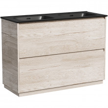Тумба с раковиной Sancos Libra Floor LB120F-2EG/CN7004MB 120 дуб галифакс натуральный