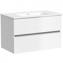 Тумба с раковиной Sancos Urban UR80W/CN7005 80 белый глянец