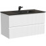 Тумба с раковиной Sancos Snob T SNT90W/CN7002MB 90 bianco