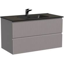 Тумба с раковиной Sancos Snob R SNR90SM/CN7002MB 90 doha soft