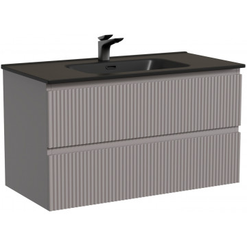 Тумба с раковиной Sancos Snob R SNR90SM/CN7002MB 90 doha soft